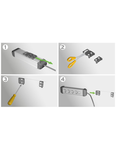 Base de tomas múltiples Premium-Alu-Line