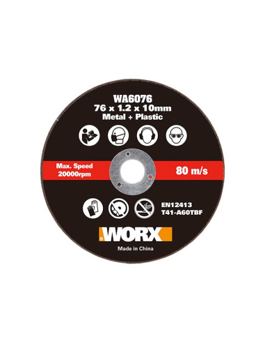 Worx WA6076.3 - 3 Discos de corte...