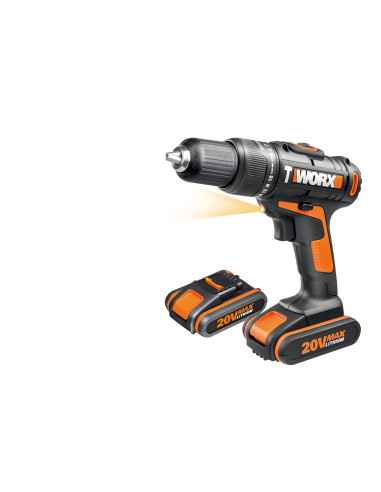 Worx WX371.1 - Taladro percutor 20V...