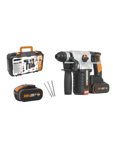 Worx WX380 - Martillo 4F Brushless...