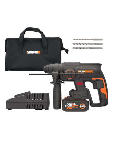 Worx WX381 - Martillo SDS-Plus BL 20V...