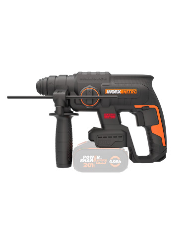 Worx WX381.9 - Martillo SDS-Plus BL...
