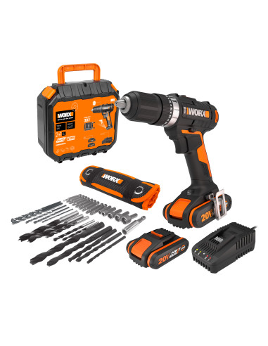 Worx WX370 - Taladro Percutor 20V...